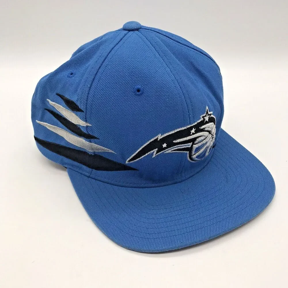 Mitchell & Ness Orlando Magic NBA Ball Cap Snapback Embroidered 3D Logo Blue Hat